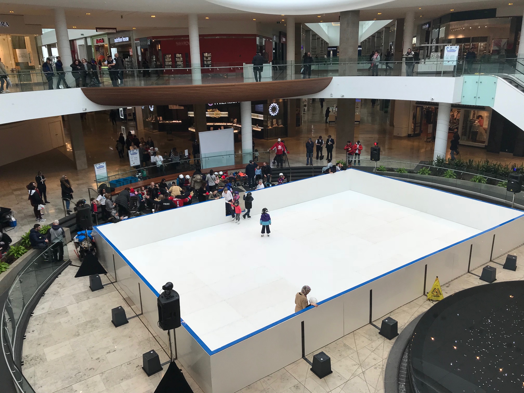 Completed indoor ice rink
