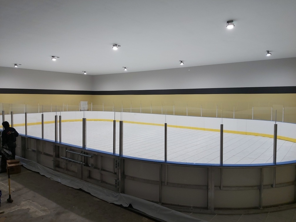 Finished indoor ice rink
