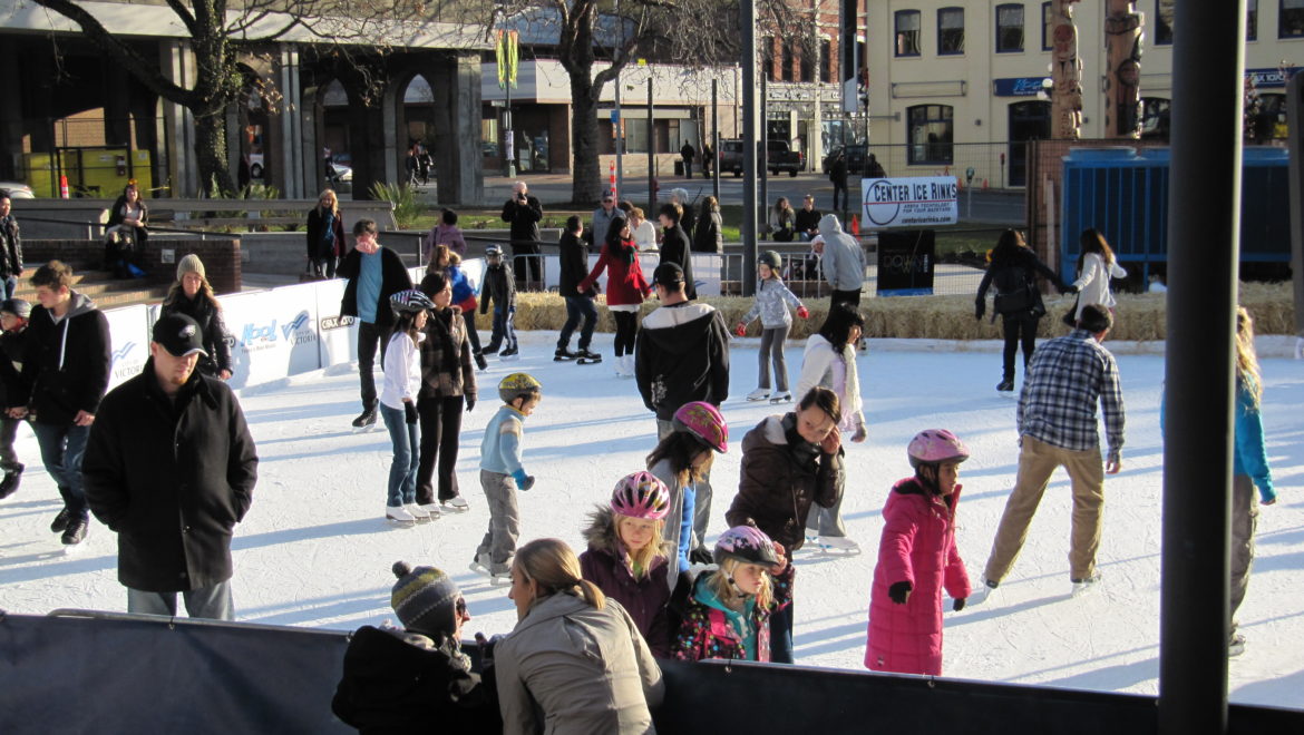 Centennial Square outdoor rink, Victoria BC