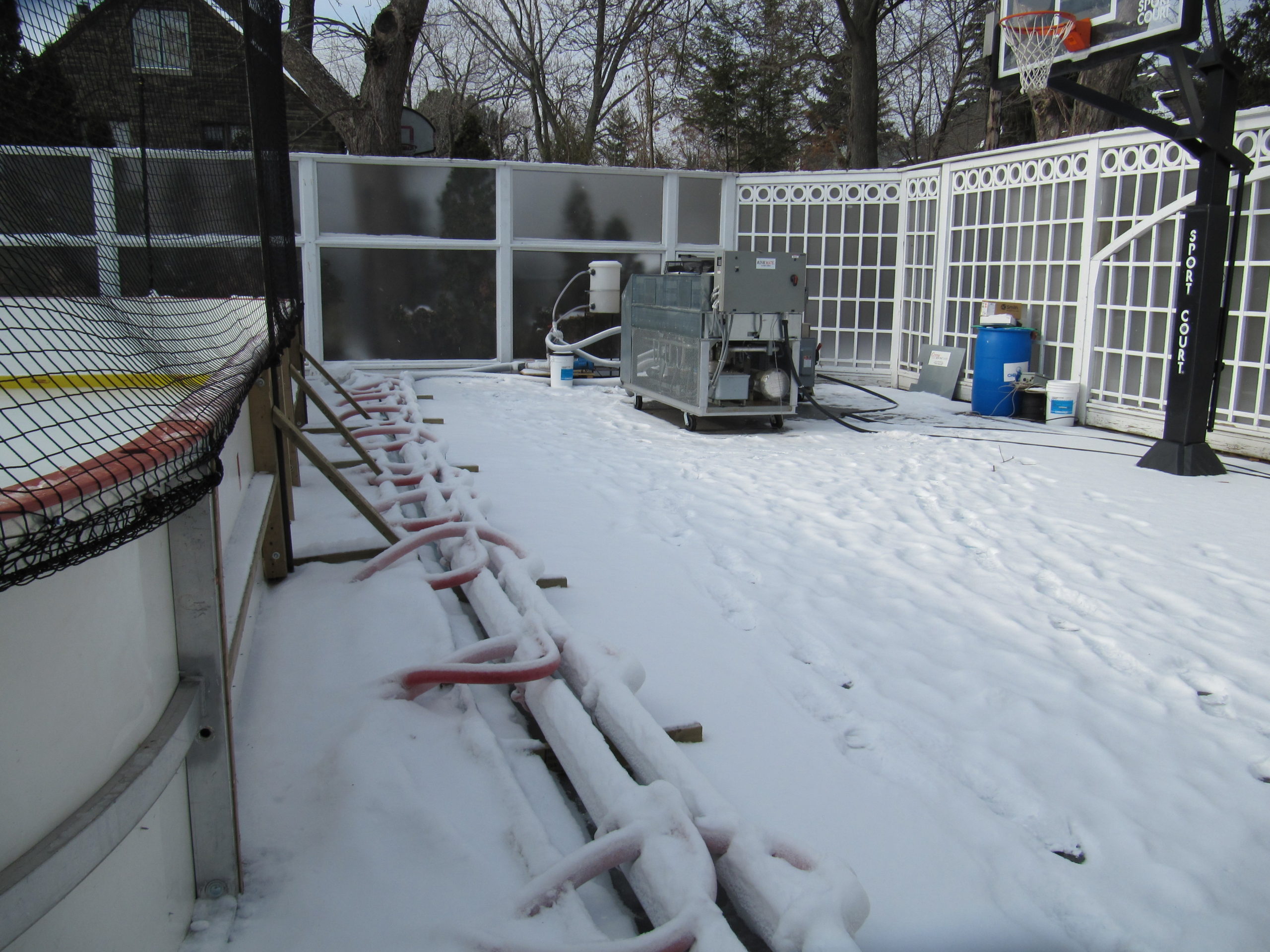 Center Ice refrigeration package installation
