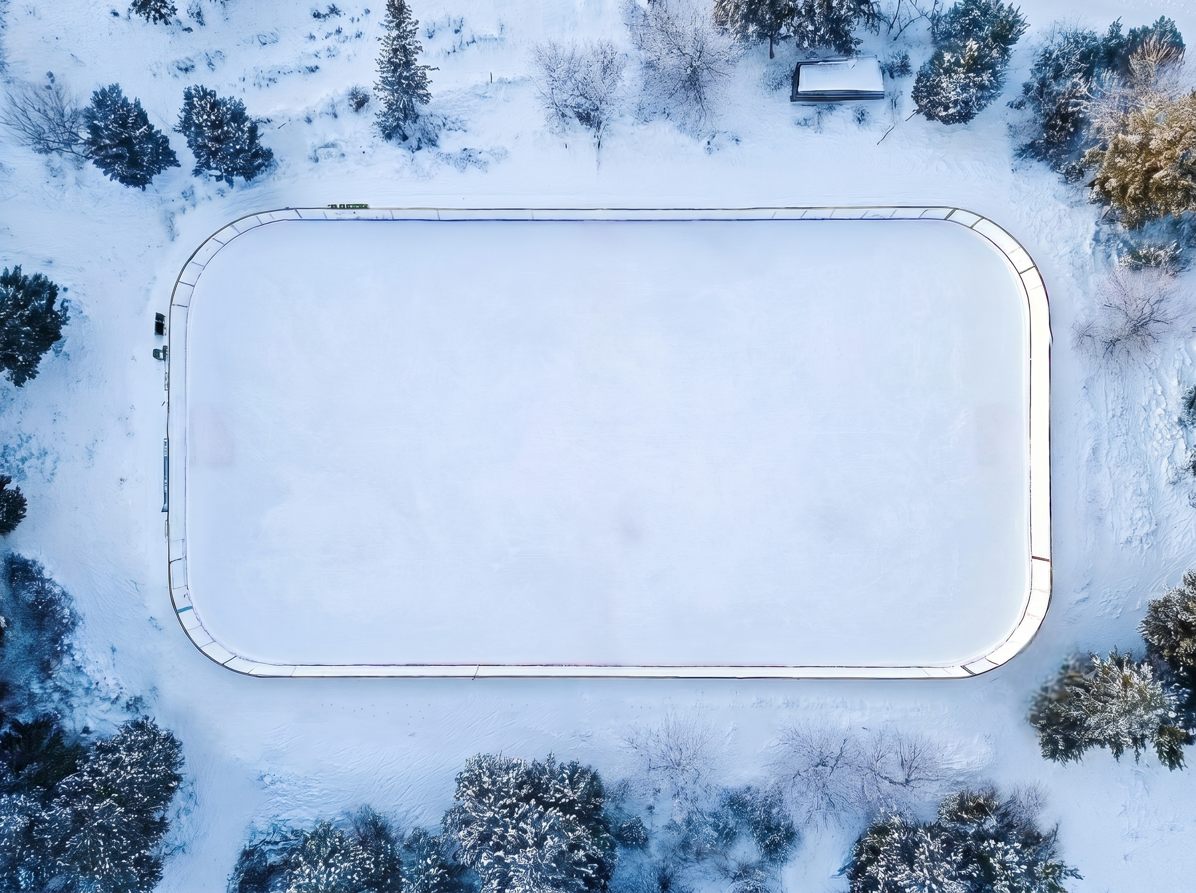Outdoor custom ice rink preview