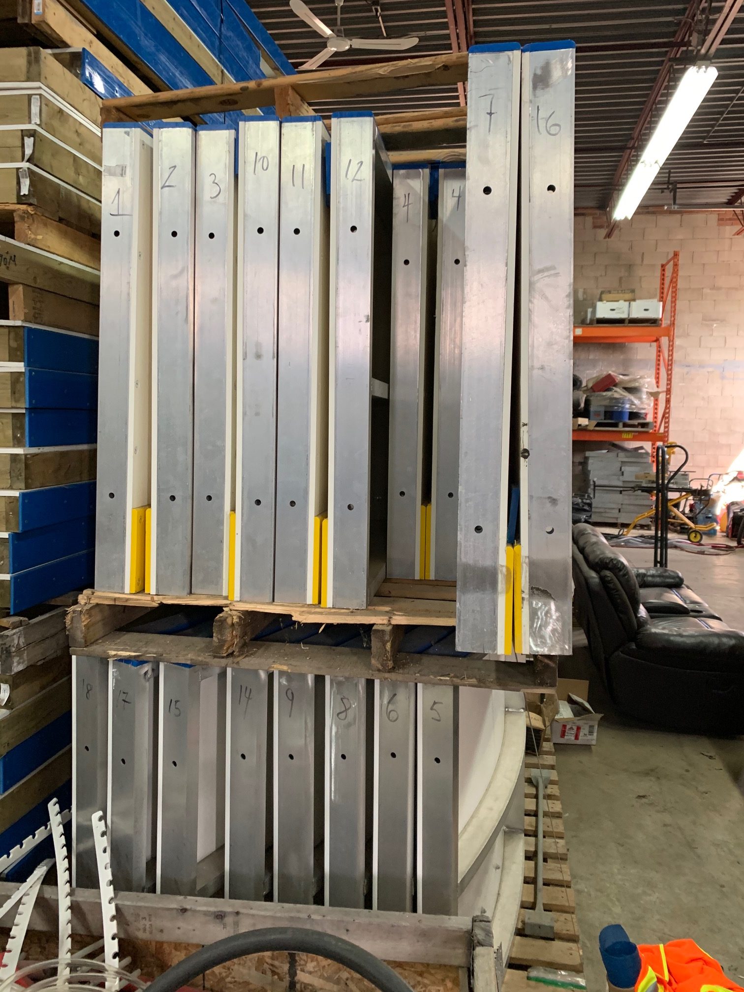 Rink system ready for storage